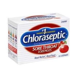  Chloraseptic Lozenges, Sore Throat, Cherry, 18 ct. Health 