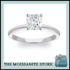 80 CT MOISSANITE CUSHION ENGAGEMENT SOLITAIRE RING  