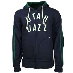  Utah Jazz Springfield Full Zip Hooded Sweatshirt (Navy 
