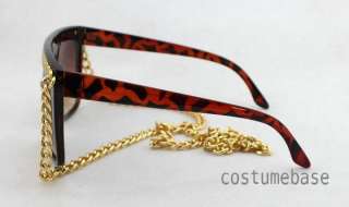 SNOOKI BLACK GOLD TONE OR SILVER CHAIN Sunglasses Lady Glasses JERSEY 