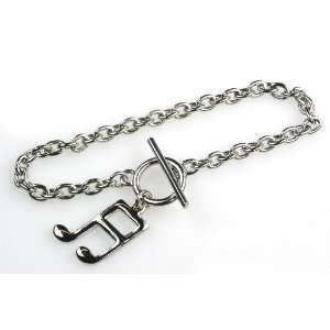  Notables Jewelry 16th Note Bracelet   Silver Musical 