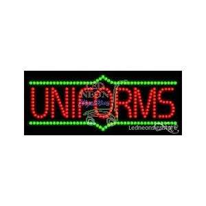  Uniforms LED Business Sign 11 Tall x 27 Wide x 1 Deep 