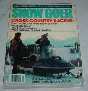 1980 Snow Goer Snowmobile Magazine  