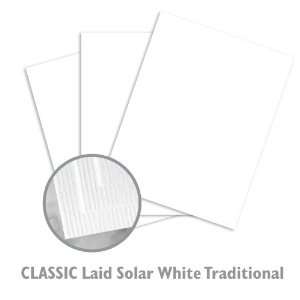   CLASSIC Laid Digital Solar White Paper   250/Package