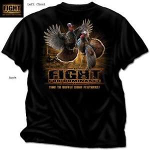  Buck Wear Fight for Dominance    Turkey T Shirt XX Large 