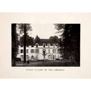  1915 Print Facade Chateau Soisy France Landscape Historic 