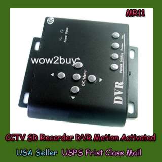 12V USB Security CCTV DVR Video Audio SD Card Recorder Motion 