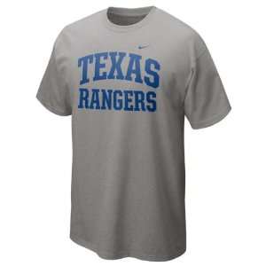  Texas Rangers Grey Heather Nike 2012 Arch T Shirt Sports 