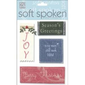  Soft Spoken 3 D Embellishments Christmas 1