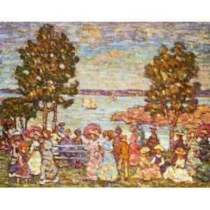   Brazil Prendergast   24 x 18 inches   The Holiday (aka Figures by