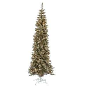   90 Artificial Pencil Christmas Tree with Clear Lights
