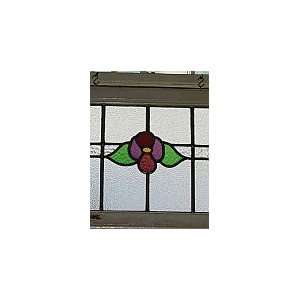  Victorian Tri Hued Rose Petal Antique Stained Glass