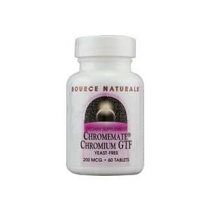  Source Naturals Chromemate Yeast Free Chromium GTF    200 