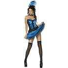 Adult Womens Fever Boutique Can Can Girl 5 Piece Smiffys Fancy Dress 