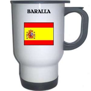  Spain (Espana)   BARALLA White Stainless Steel Mug 