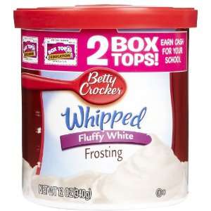 Betty Crocker Ready To Serve Frosting, Fluffy White Whipped 12 OZ