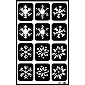    Armour Etch Over N Over Stencil, Snowflakes Arts, Crafts & Sewing