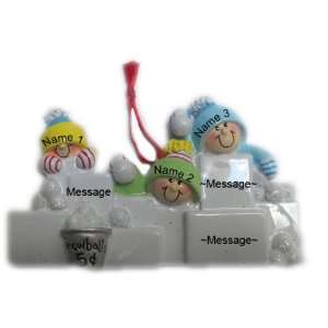 Personalized SnowBalls 3 Christmas Holiday Gift Expertly Handwritten 