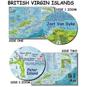   Virgin Islands Map for Scuba Divers and Snorkelers