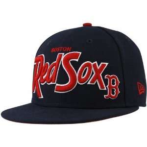  New Era Boston Red Sox Navy Blue Snapback Flat Bill 