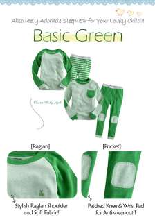 NWT Baby & Toddler Boy Girl Sleepwear Pajama Set  Basic Green 