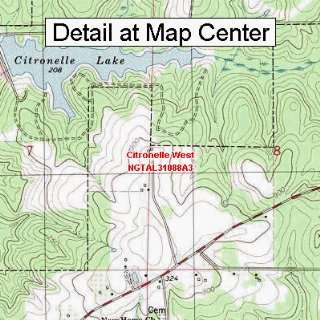  USGS Topographic Quadrangle Map   Citronelle West, Alabama 