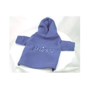  Embroidered Prince Polar Fleece for Dogs (Periwinkle, Tiny 