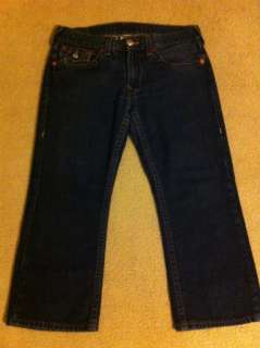 True Religion Jeans Mens silver painted foil pocket size 36 x 28 