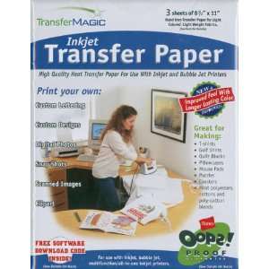  Ink Jet Transfer Paper 8 1/2X11 3/Pkg