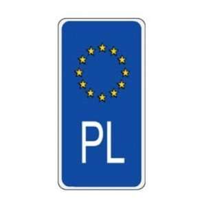  Poland Euroband Sidebar Decal   Bumper Sticker Automotive