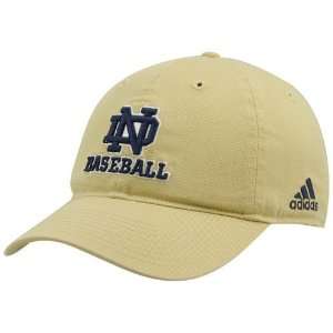  adidas Notre Dame Fighting Irish Gold Adjustable Baseball 