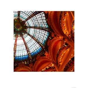  Galleries Lafayette Ceiling, Paris Giclee Poster Print by 