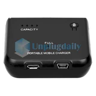 1500 mah Micro USB Portable Back up Battery Charger for HTC EVO 4G 3D 