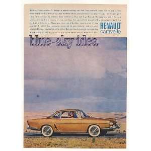    1961 Renault Caravelle Blue Sky Idea Print Ad