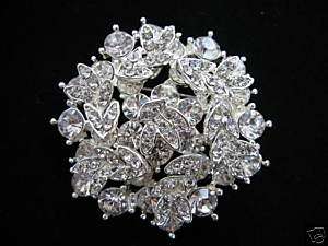 SIMULATED DIAMOND SNOWFLAKE BROOCH//PIN (V SY)  