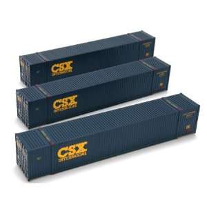  HO RTR 53 CMIC Container, CSX (3) ATH27970 Toys & Games
