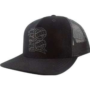   Plan B Ribbon Mesh Hat Adjustable Black Skate Hats