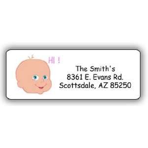  Baby Girl Hi Address Label