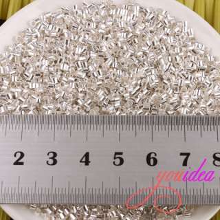 5000 Bulk Lots Silver Plated Stopper Tube Spacer Bead Charms Findings 
