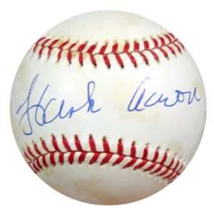  Hank Aaron Autographed Baseball   Autographed Baseballs 