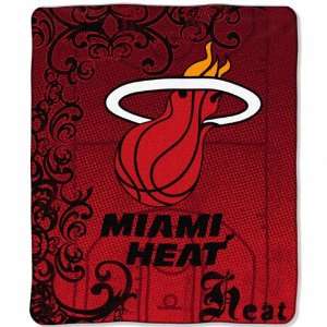  Miami Heat Street Edge 50x60 Micro Raschel Throw Sports 