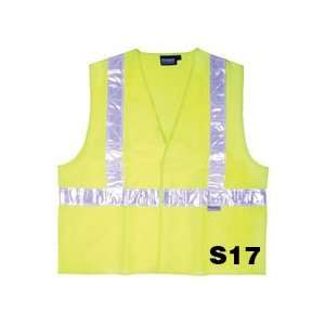  Safety Vests   S17P   Hi Viz Lime   w/Pocket   2X Large 