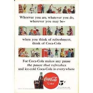 1948 Coca Cola Ad American Life Whoever You Are Think of CokeOriginal 