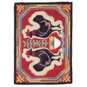  Company C Rooster 18487 Multi 2 X 3 Area Rug