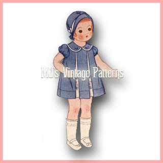 Vintage Doll Dress Clothes Pattern ~ Patsy Jr 11.5  