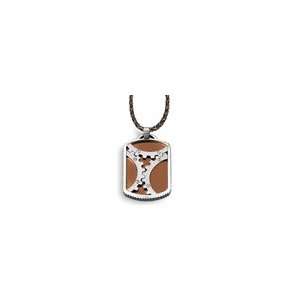   Triton Mens Multi Metal Coined Edge Dog Tag Pendant other Jewelry
