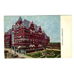  Kansas City City Hall Postcard 1900s Kansas Everything 