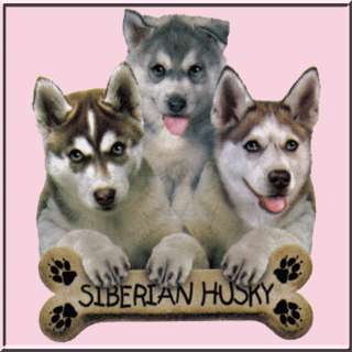 Siberian Husky Puppy Dog Bone T Shirt S XL,2X,3X,4X,5X  