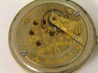 Vintage Illinois Open Face Pocket Watch Parts Repair  