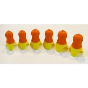 SilentEar Reusable Ear Plugs, Orange body w/Yellow Flange (NRR 32) (10 